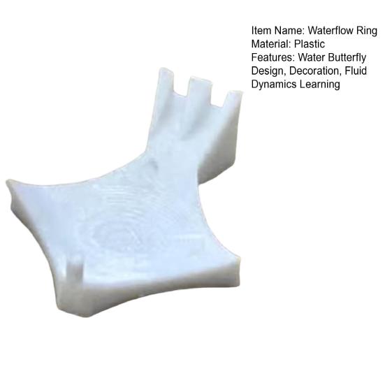 Yousheng 1/2/3/5Pcs Waterflow Ring 3D Water Butterfly Flow Splitter Ring Decoration Fluid Dynamics STEM Educational Learning Toy