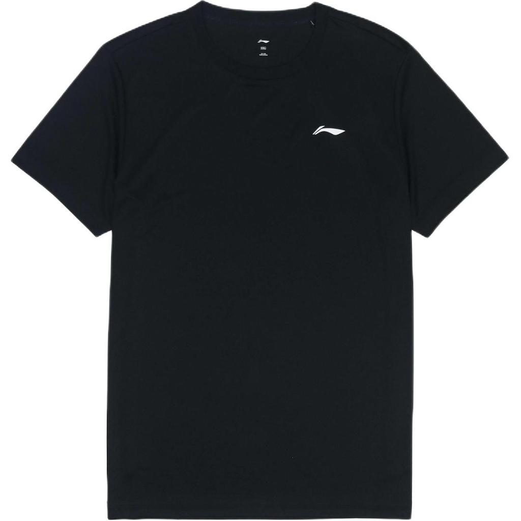 LiNing Customizable Training Series Floral Embroidery Breathable Short Sleeve T-Shirt Unisex Tops Black ATSS463-1(TEAM702-3.4.23)