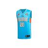 Li Ning Basketball Series Xireli Jiang Printed Sleeveless Breathable Sports Basketball Jersey Men Jersey Xinjiang-Blue AAYJ493-1