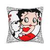 Cute Cartoon Girl BBetty Boops Square Pillow Cases Cushion Covers Creative Zippered Decor Pillowcover for Home xcm