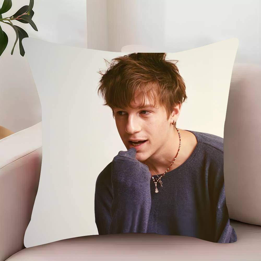 M-Malcolm T-Todd Sweet Boy  Pillow Case Decor Protective Covers Comfortable soft for Sofa Living Room Home office 12x12Inch