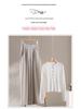 Urban Tencel Acetate Wool Elastic-Waist Wide-Leg Pants - Lazy Style