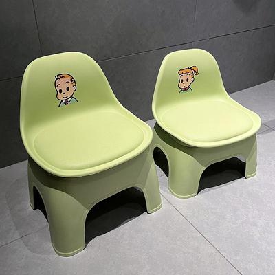 Children's Non-Slip Detachable Low Backrest Stool for Indoor/Outdoor Use