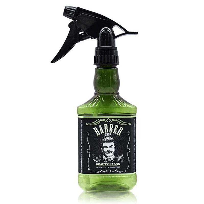 

Ретро-масло для волос с эффектом виски, пластиковый распылитель для распыления, многоразовый распылитель, профессиональный парикмахерский инструмент для укладки волос зелёный