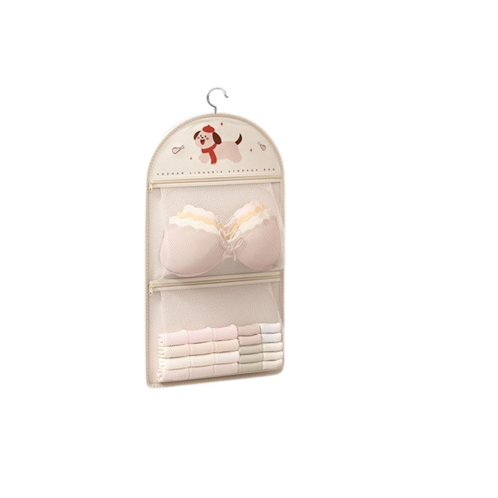 Cartoon Socks Storage Hanging Bag 1/2/3 Layer Hanging Mesh Bag Clothing Storage Bags  Dormitory