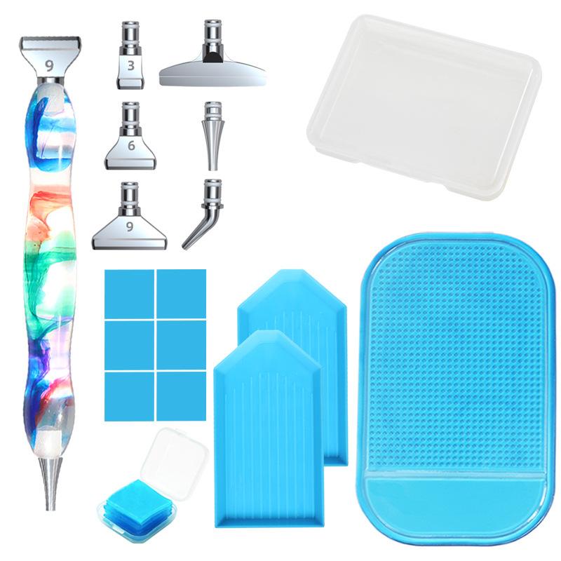 6pcs/Box Diamond Painting Tools Glue Clay Accessories Drill Point Pen Drilling Mud Glue Clay Embroidery Cross Stitch