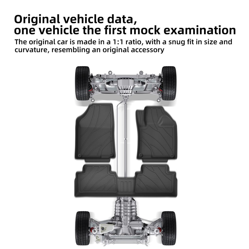 Right Drive for Geely Coolray Proton X50 2020- 2026 Car Floor Mats Cargo Liner Trunk Pad TPE Foot Mat All -Weather Accessories
