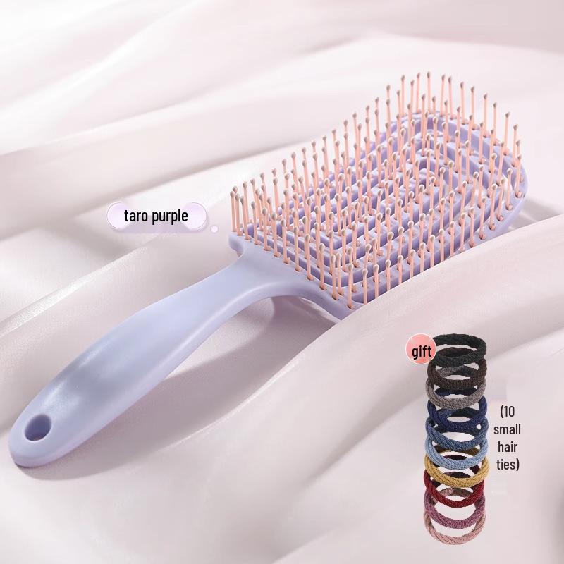 

Японская расческа с ребрами для женщин: Предотвращает выпадение волос, Идеально для высоких макушек, Добавляет объем, Массаж, Большой изогнутый дизайн