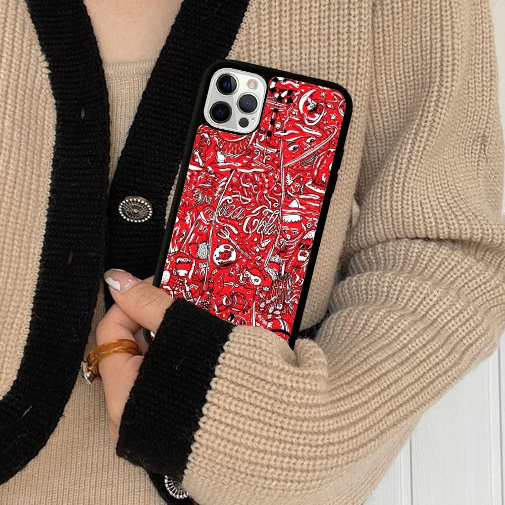 Coca-cola Vintage For IPhone 17 16 15 14 13 12 11 Mini Pro Max Plus PC+TPU Back Phone Cover
