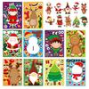 Colorful Xh059 Christmas Santa Snowman Diy Puzzle Stickers For Kids Fun Crafting