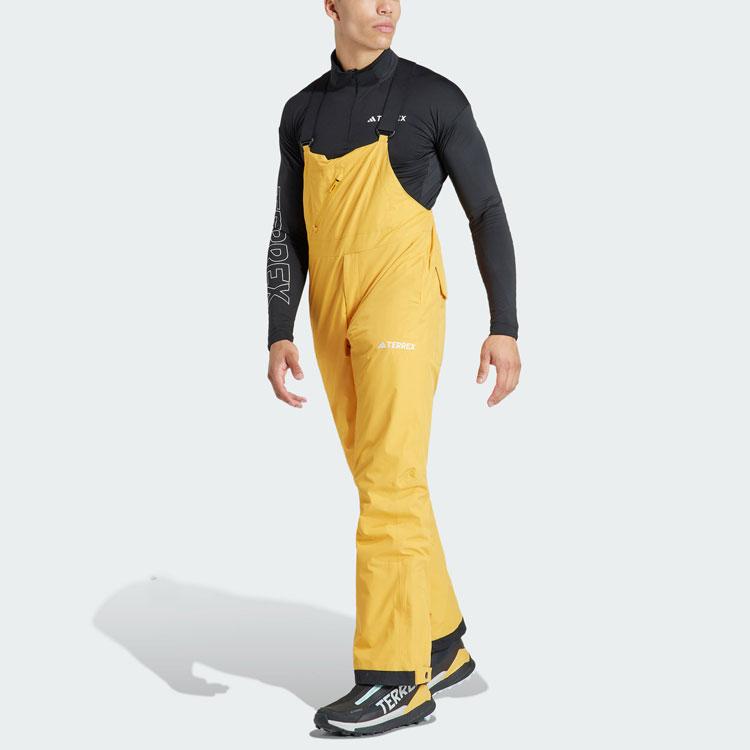 Adidas Xperior 2L Insulated Bib Pants Color Block Outdoor Ski Overalls Men Pants Sun-Yellow IL9040