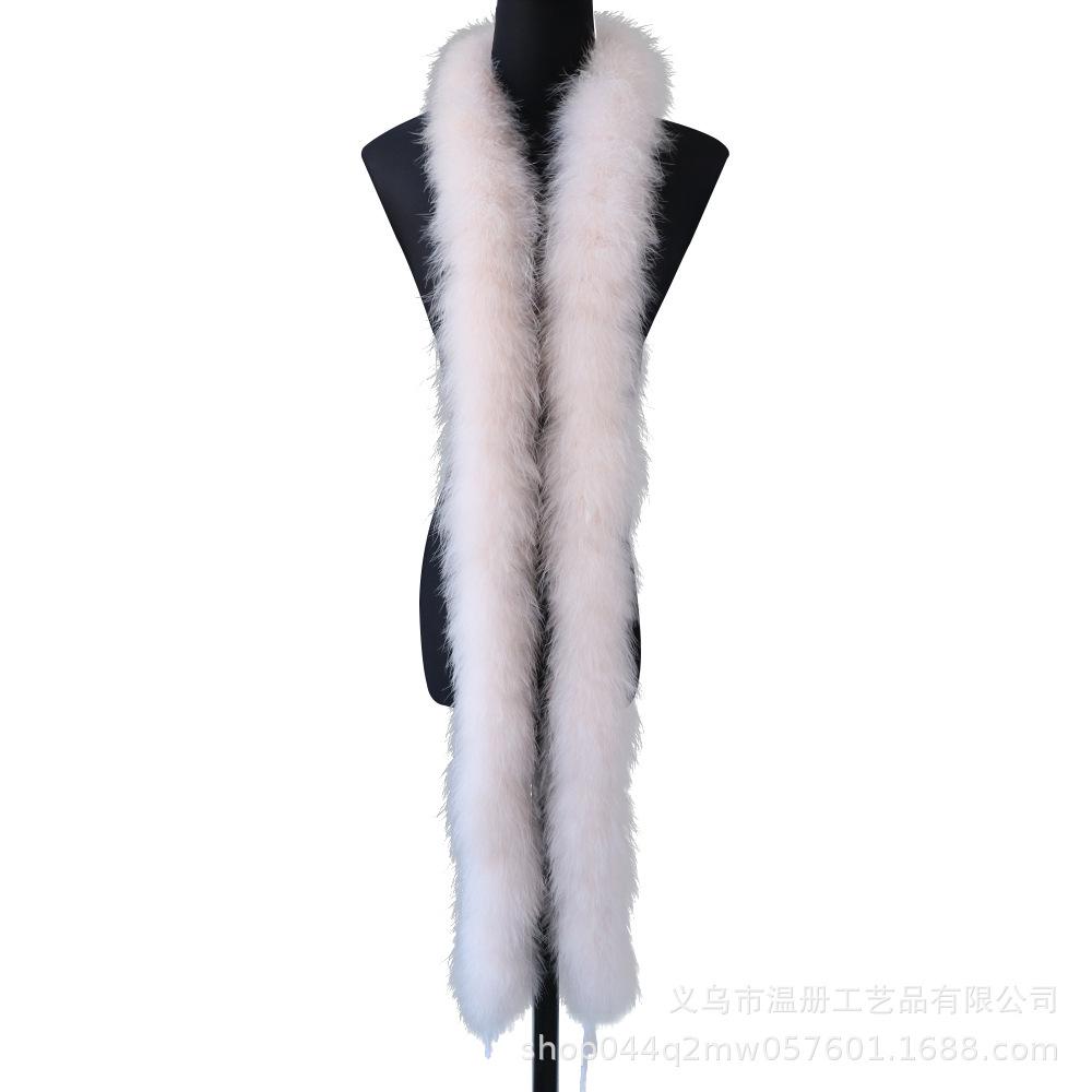 New Turkey Fur 50G Full Fleece Strips Fleece Thickened Scarf Stage Performance Materials Fleece Strips Accessories