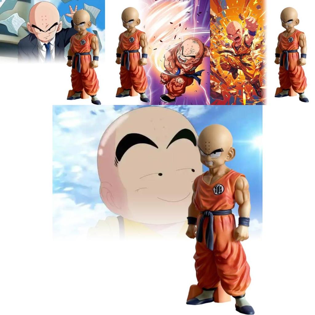 High-quality Dragon Ball Krillin Action Figure Beautifully Crafted From Durable Pvc