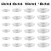 Clear Plastic Plant Saucers 10/24pcs 6-12 Inch Flower Pot Drip Trays For Indoor Outdoor Water Catcher Transparent Plant Trays