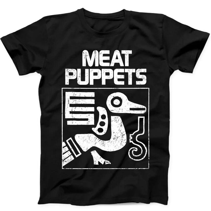 Meat Puppets Бестселлер Рок Альтернативная Музыка Подарок Черная Футболка T Shirt 356 S