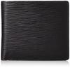 Aniary Wave Leather Bifold Wallet, Black, 16-20000