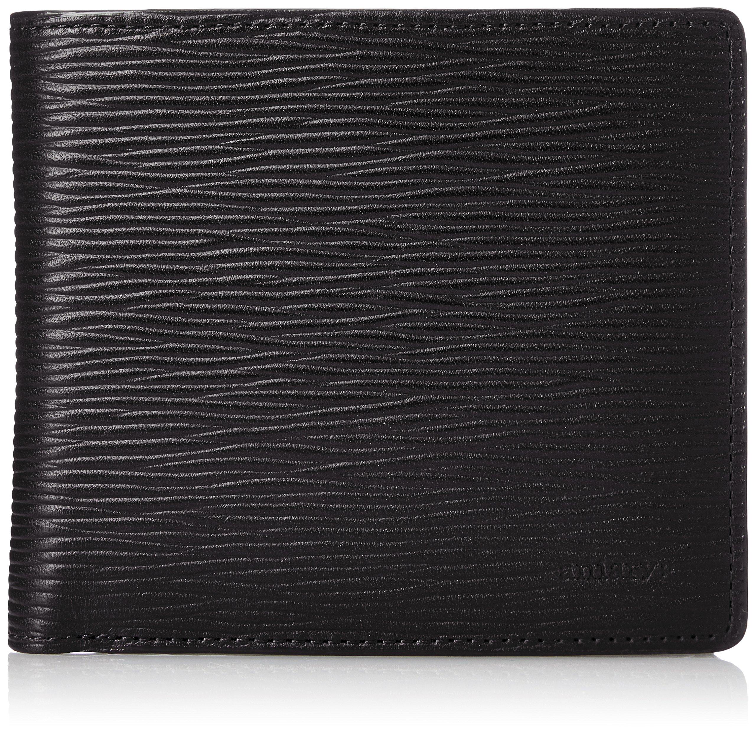 

Кошелек-бифолд Aniary из волновой кожи, черный, 16-20000