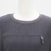 Shiz Madam Women Ribbon Decoration Cool Pleat Rib T57291