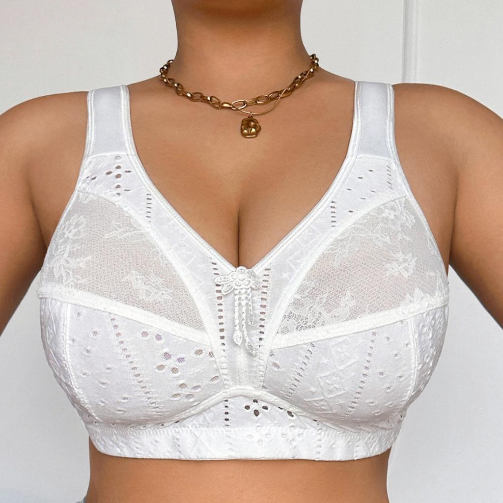 Reggiseno Wireless Sottile in Rete Taglie Forti per Donna Traspirante Raccoglitore in Rete Trasparente Leggero Intimo Quotidiano per Vendita all'Ingrosso Transfrontaliera