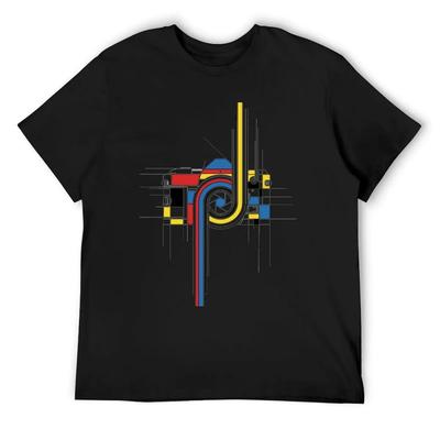 Analog Cam Antique T-Shirt Heavyweights Customs Korean Fashion Clothes for Men