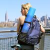 Aurorae Yoga Mat Sports Bag Crossbody Sling Backpack Multi-Purpose (Blue)
