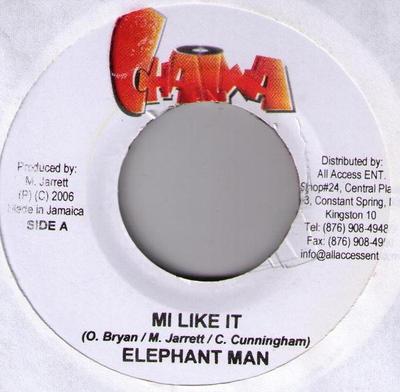 7inch Record ELEPHANT MAN / SANJAY & CARL - Mi Like It / On & On NONE Chalwa 2006 Jamaica Reggae, Ska & Dub Used
