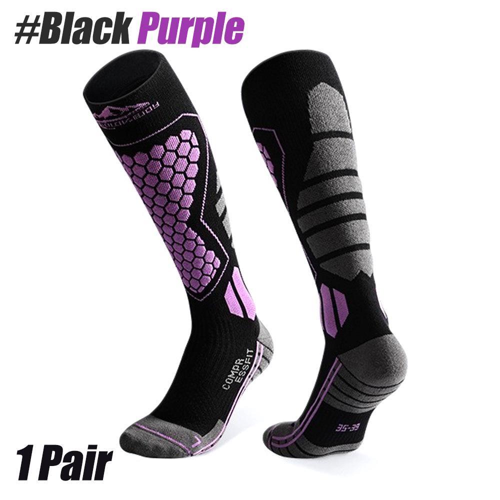 

1 пара шерстяных лыжных носков, мужские и женские для катания на лыжах, сноуборде, термобелье до колена, зимние теплые спортивные носки