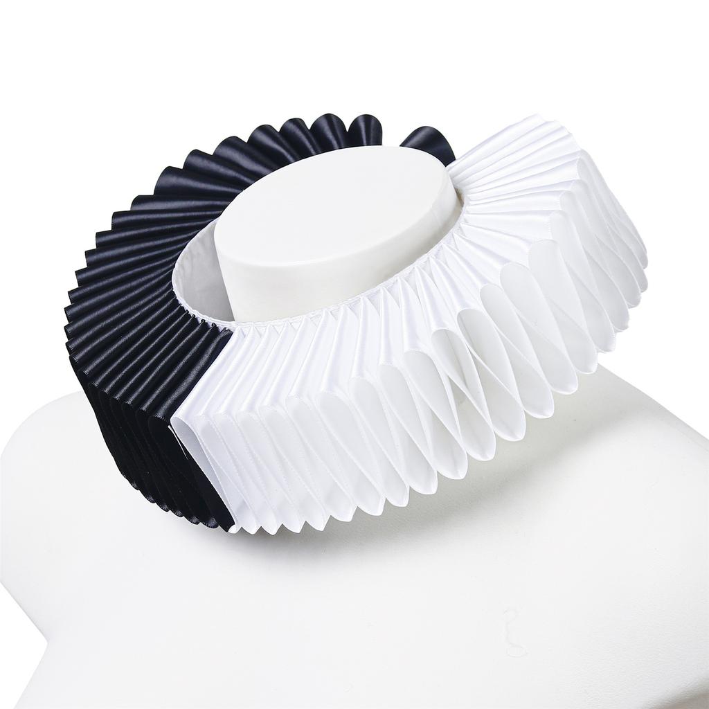 Decorative Ruff Collar Faux Collar Clown Costume Accessory For Women Theme Event and Halloween Cosplay Dressingup Props