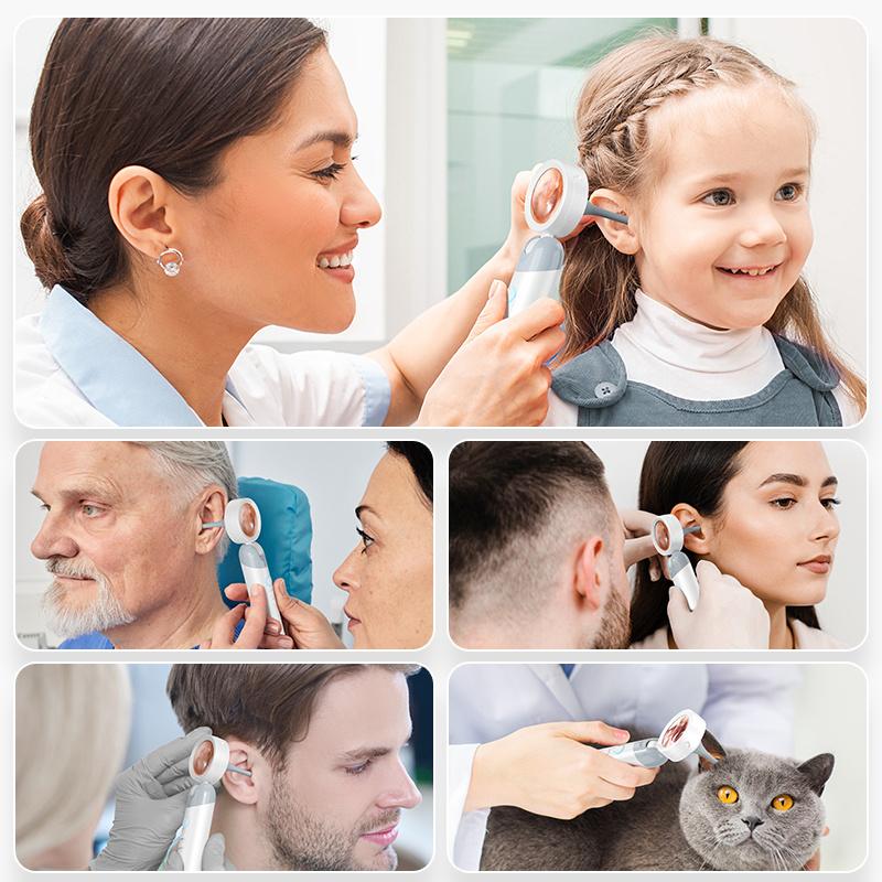 Inskam 4-in-1 Smart Ear & Nose Camera with Screen - HD 1080P, 90° Rotating Inspection Head, Includes Wax Removal Tool for Ears, Nose