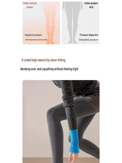 Tall Women's Extra Long Compression Leggings - Anti-Roll Fleece Lined Tights for Autumn/Winter