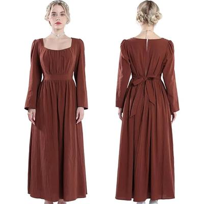 Κυρίες Ρετρό Φόρεμα Μεσαιωνικό Κλασικό Βικτωριανό Φόρεμα Μακρύ Φόρεμα Εποχή της Αντιβασιλείας
