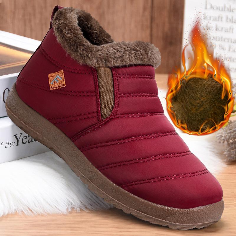 Women's Snow Boots With Fur Lined Warm Ankle Boot Waterproof Anti-Slip Winter Outdoor Shoes for Women Walking Sneakers Trekking Hiking Short Booties
