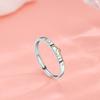 Anelli Dita in Argento Sterling 925 Gattino&Cane Gattino&Cucciolo Per Donne Uomini Coppia Matrimonio Fidanzamento Festa Gioielli Charm
