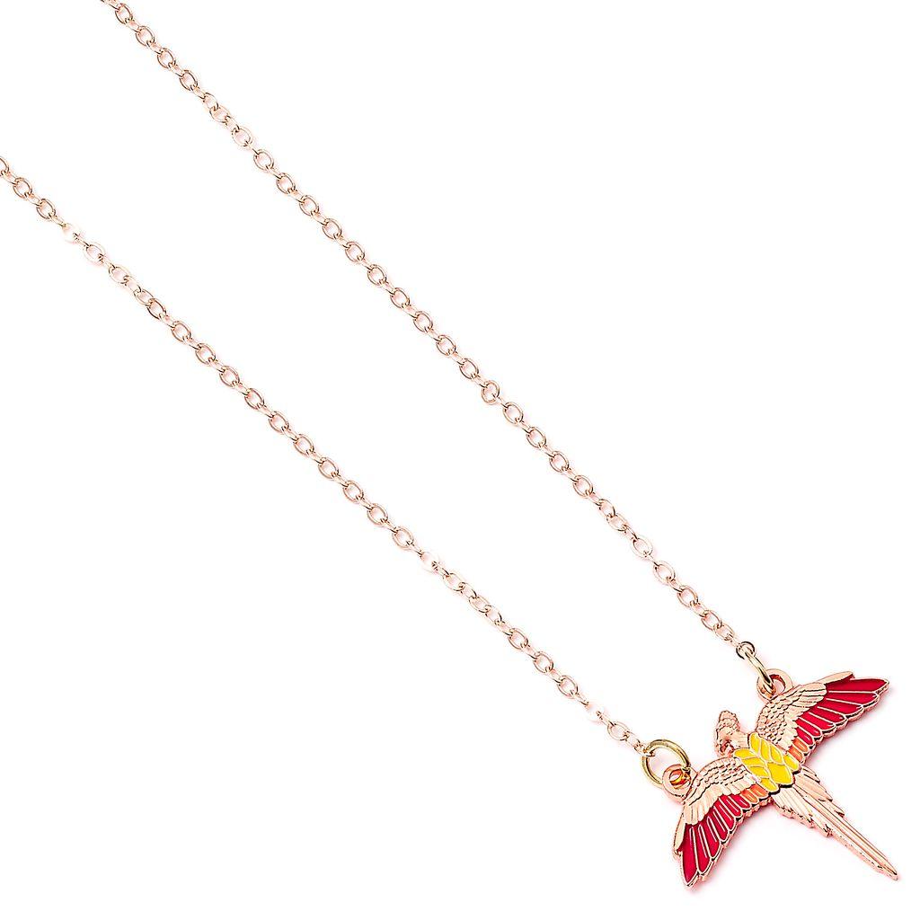 HARRY POTTER Rose Gold Plated Fawkes Necklace