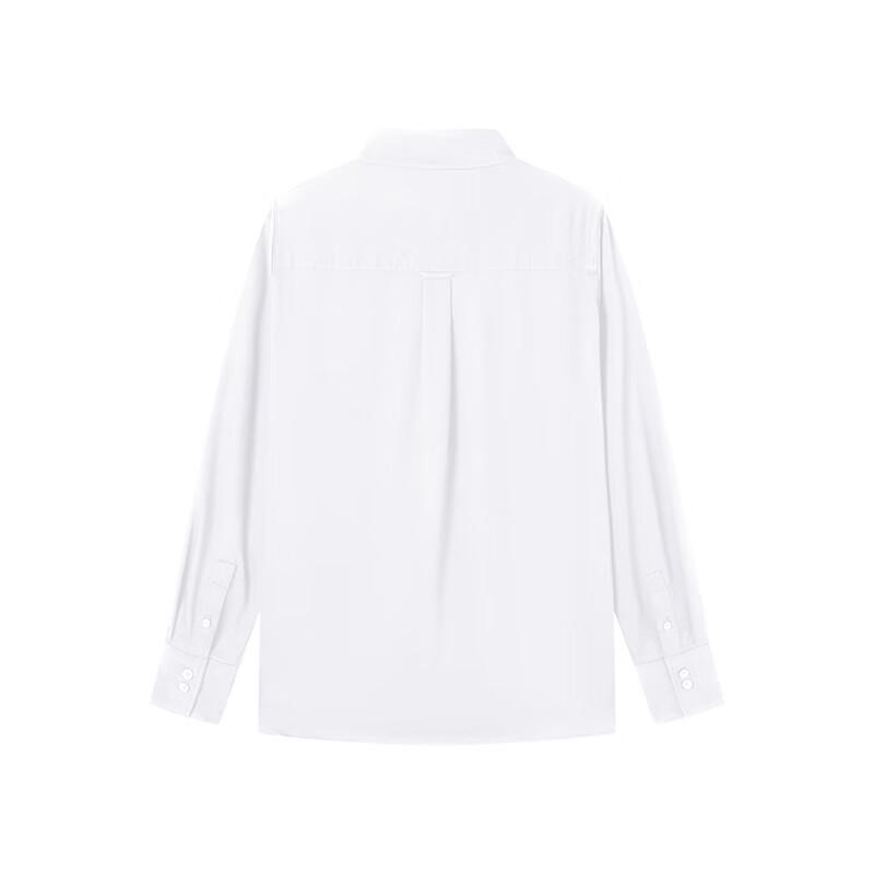 Navigare Women's Solid Long Sleeve Point Collar Shirt