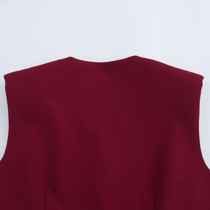 Kaslead New Women Clothes Western Style V-neck Sleeveless Vest Vest Trousers 2446797 2514797