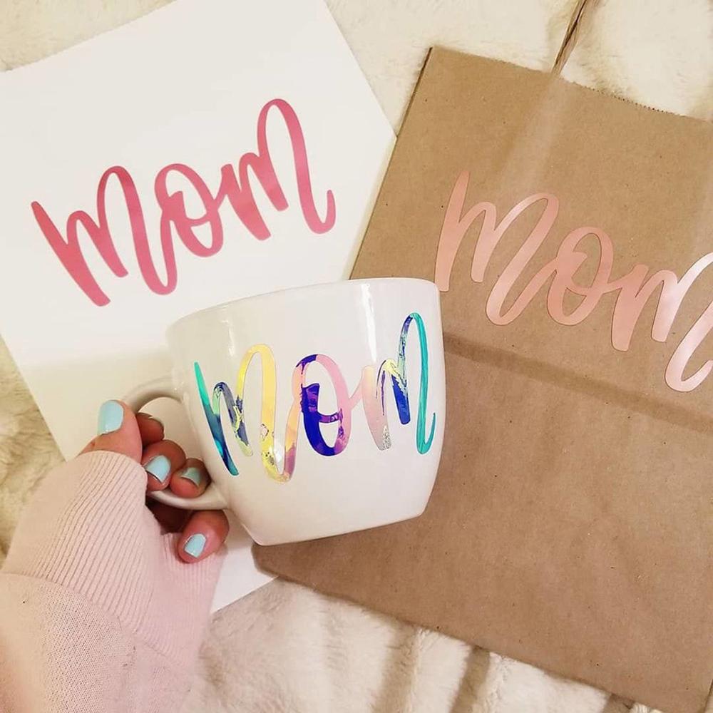 Laptop Covers Craft Vinyl Holographic Opal Color Changing Self-Adhesive Vinyl Roll Vinyl Bundle