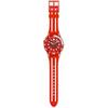 Swatch LION'S MANE SSCU09R100 Pánské červené náramkové hodinky