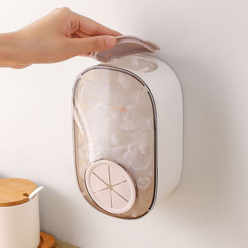 Wall Mounted Wrap Cover Storage Box Dustproof Disposable Food Cover Storage Box  for Home