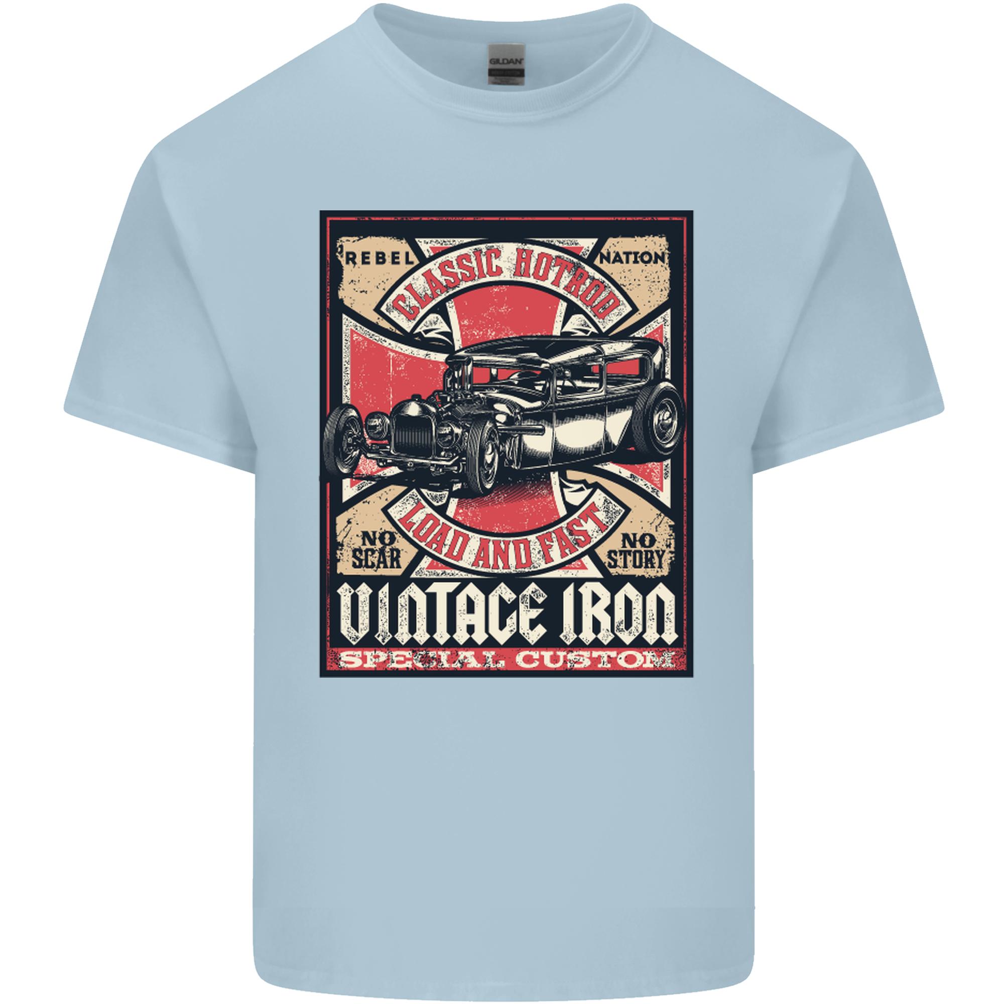 Classic Hotrod Vintage Iron Hot Rod Dragster Unisexs Light Cotton TShirt S