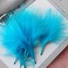 50Pcs Feather Turkey Hair Vascular Fleece, Dream Catcher Diy Corsage Earrings Headgear Hair Accessories Color Pendant Decorative Materials