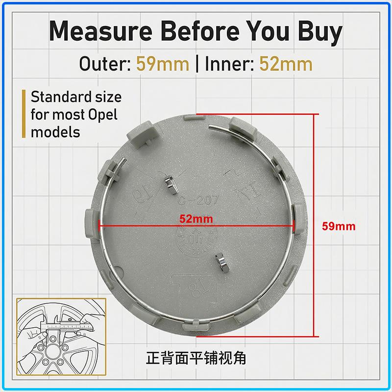 For Opel Crosa D Astra H Insignia Astra J Zafira B Mokkaastra Vivaro Astra G 4Pcs 56mm Car Wheel Center Caps Hub Cap Covers Emblem