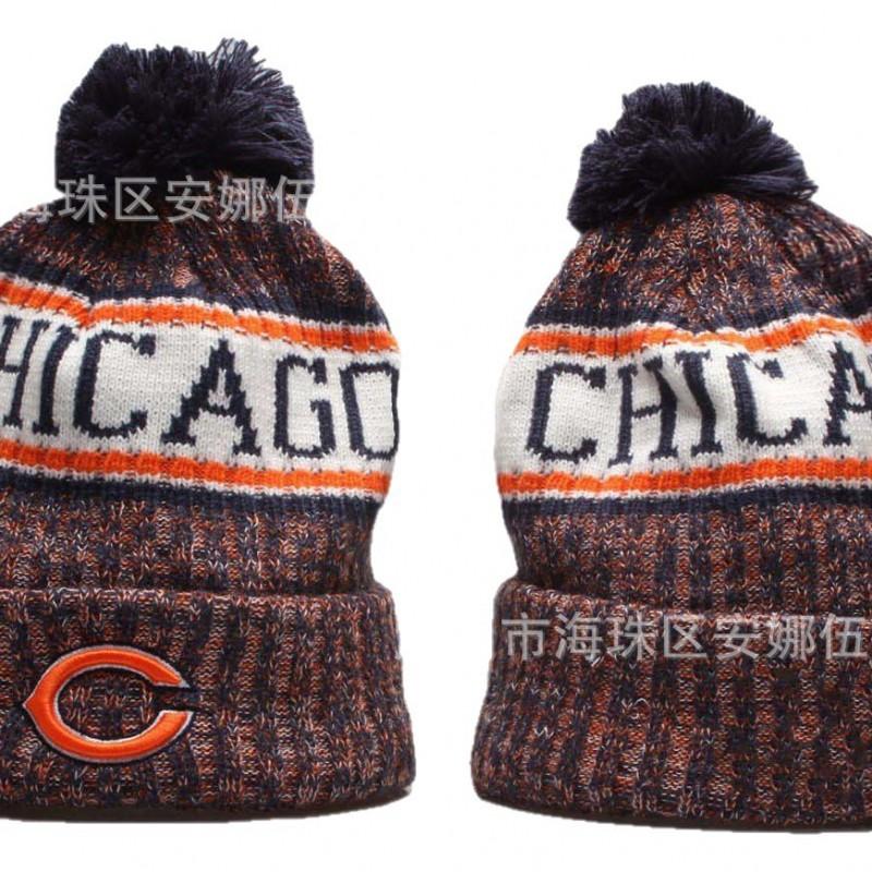 2026 Winter Chicago Bears Knit Hat Embroidered Warm Beanie Men Women Sports Team Cap