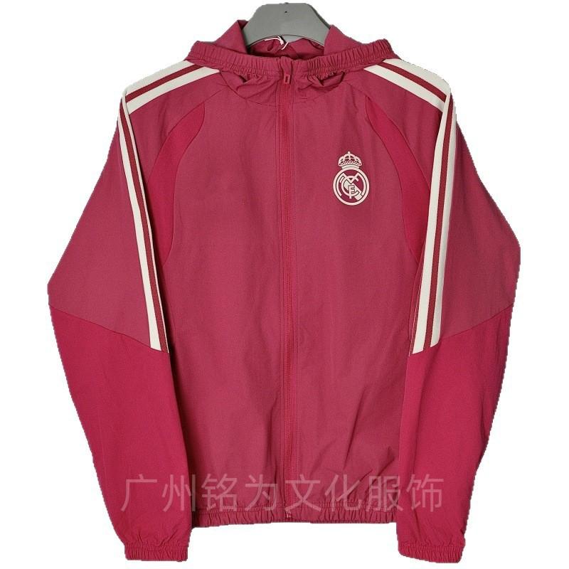 Men Women Hooded Windbreaker Jacket Soccer Training Coat Outdoor Sportswear Lightweight Breathable