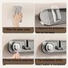 Foldable Suction Cup Door Hooks Plastic Door Hooks Hanger Hats Clothes Storage Hook  Kitchen