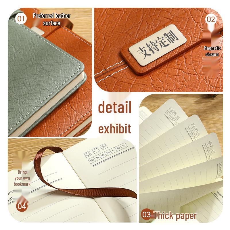 Personalized A5 Notebook Gift Set: Premium Business Diary with Logo Printing for New Year Corporate Gifting.
