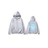 Zipper Hooded DIY07 Cardigan Sweatshirt Jacket Anytime Anywhere Design Brand Logo Custom Image Replication