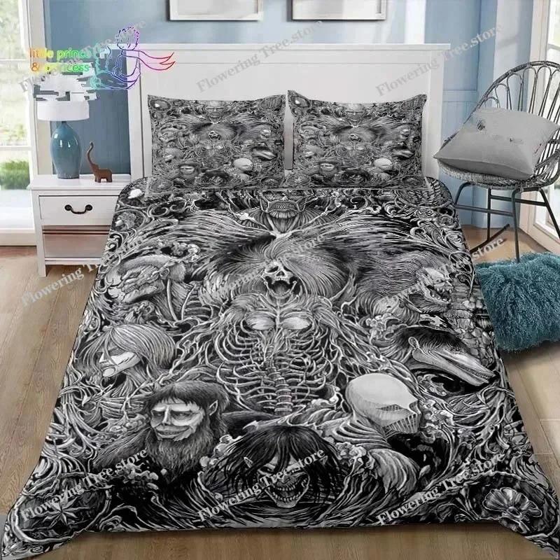 Anime Attack on Titan 3D Print Bedding Set Single Twin Full Queen King Size Bed Set Adult Kid Bedroom Bedding Gift029