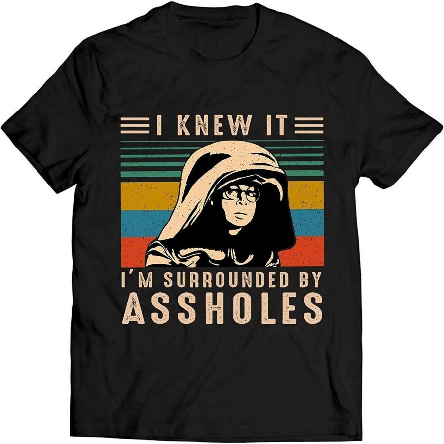 Droomdy Sport Tee I Knew It I m Surrounded by Assholes Vintage Shirt S