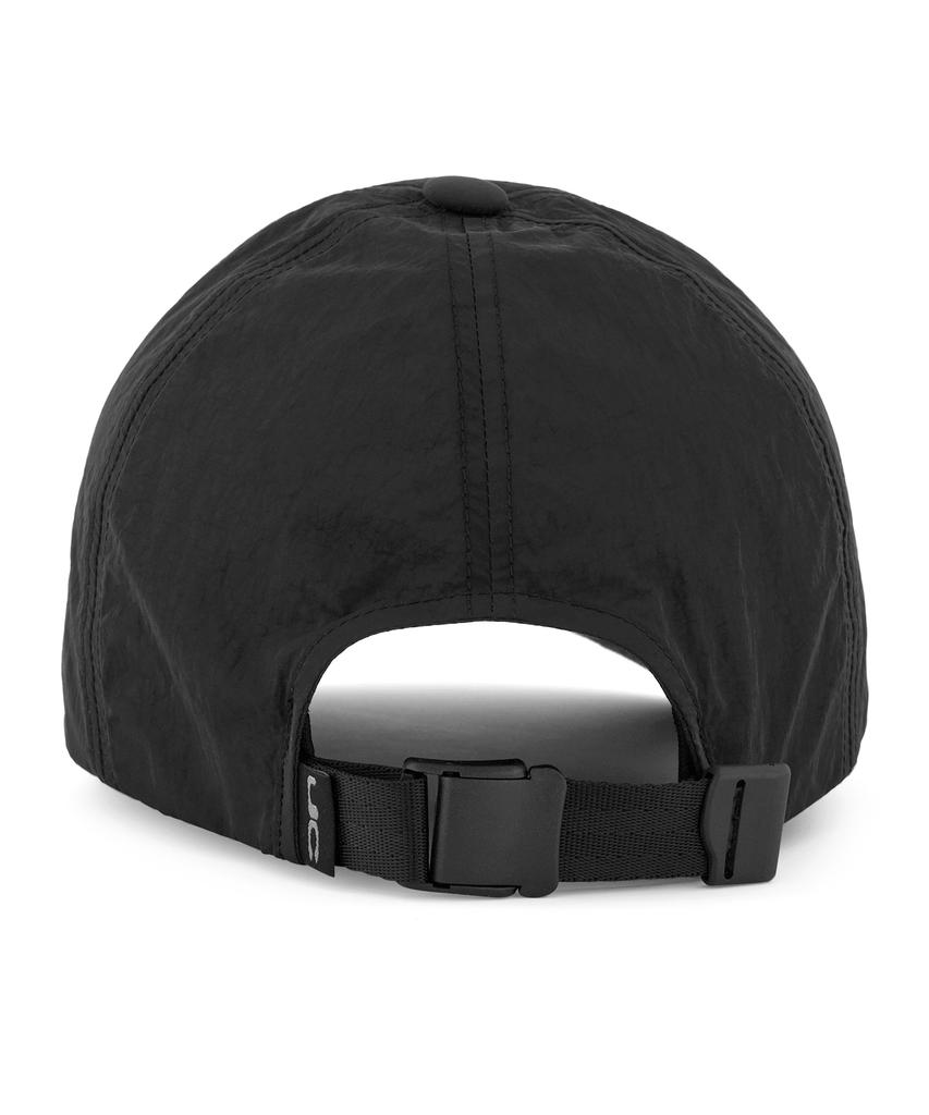 Eondeok Eonteulol Summer Nylon Long Brim Soft Top Deep Logo Ball Cap Unisex Baseball Cap Uc Duplex / Nylon B B / Black